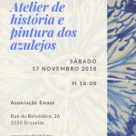Atelier de história e pintura dos azulejos – Sábado 17 de Novembro 2018