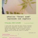 Atelier “Tataki zome” impressão com vegetais 🌿